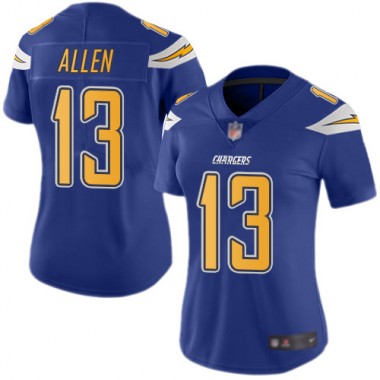 Los Angeles Chargers NFL Football Keenan Allen Electric Blue Jersey Women Limited #13 Rush Vapor Untouchable->youth nfl jersey->Youth Jersey